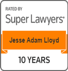 Rated By Super Lawyers | Jesse Adam Lloyd | 10 Years
